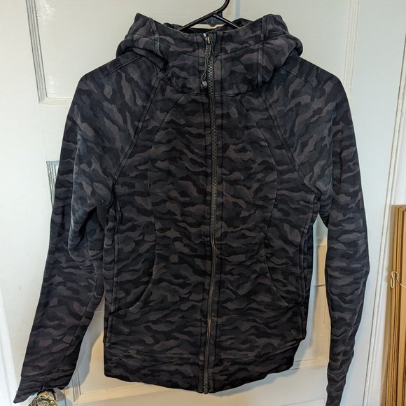Lululemon Scuba Hoodie Light Cotton Fleece - Incognito Camo Black - Picture 6 of 9